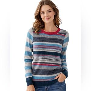 Lucy & Laurel Striped Multicolor Sweater